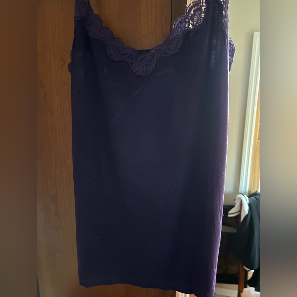LOFT Deep Purple Lace Camisole